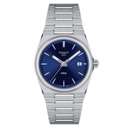Tissot PRX 35mm T137.210.11.041.00 - bracciale e cassa acciaio - quadrante blu con datario